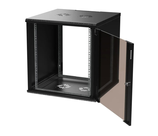 Extralink Wisząca 19" 12U 600x600mm Premium jednosekcyjna (czarna) EX.39380 - 1323235 - zdjęcie 4